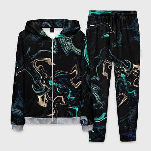 Мужской костюм Безумие волн / 3D-Меланж – фото 1