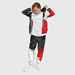 Костюм мужской Герб России - красно-белый, цвет: 3D-белый — фото 2