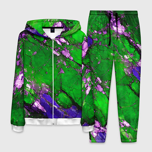 Мужской костюм A purple mineral in a green stone / 3D-Белый – фото 1