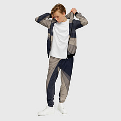 Костюм мужской Фрактальные линии, цвет: 3D-черный — фото 2