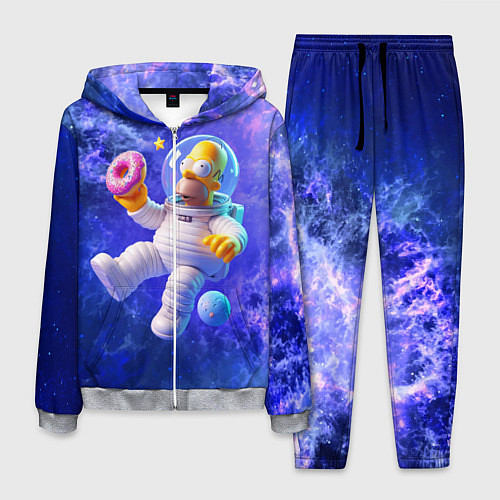 Мужской костюм Homer Simpson is a brave astronaut / 3D-Меланж – фото 1