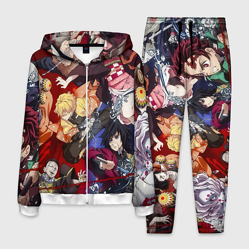 Мужской костюм Клинок, рассекающий демонов аниме / 3D-Белый – фото 1