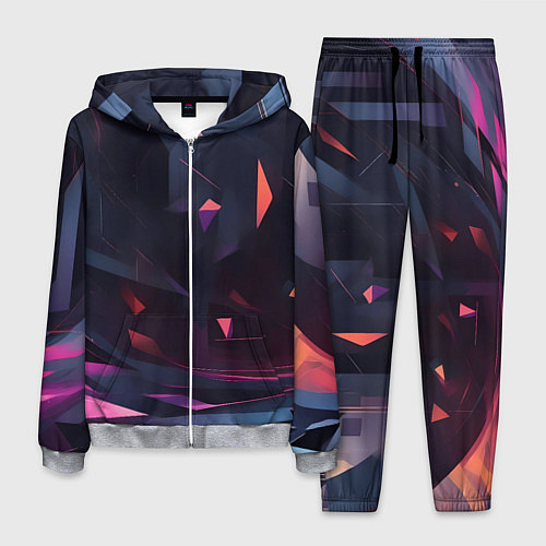 Мужской костюм Абстрактный вихрь / 3D-Меланж – фото 1