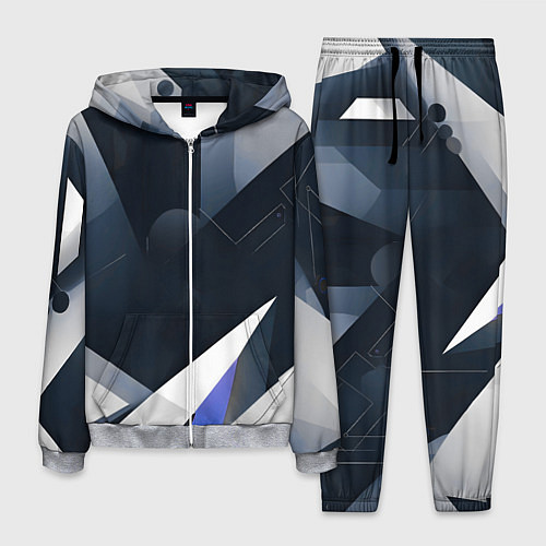 Мужской костюм Абстракция город следующего века / 3D-Меланж – фото 1