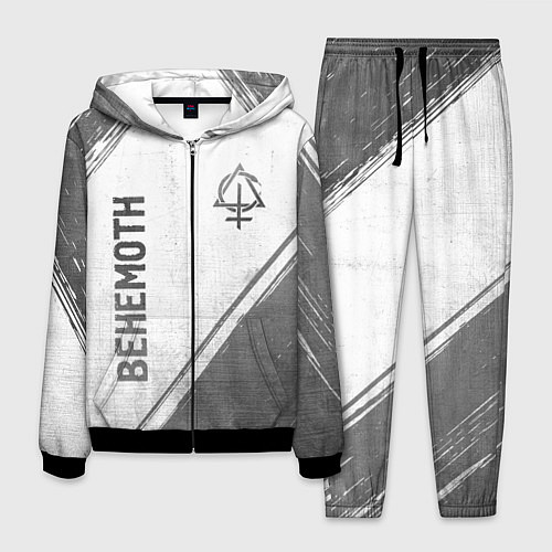 Мужской костюм Behemoth - white gradient вертикально / 3D-Черный – фото 1