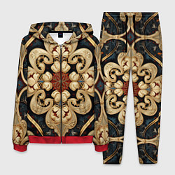 Костюм мужской Узоры ковра, цвет: 3D-красный