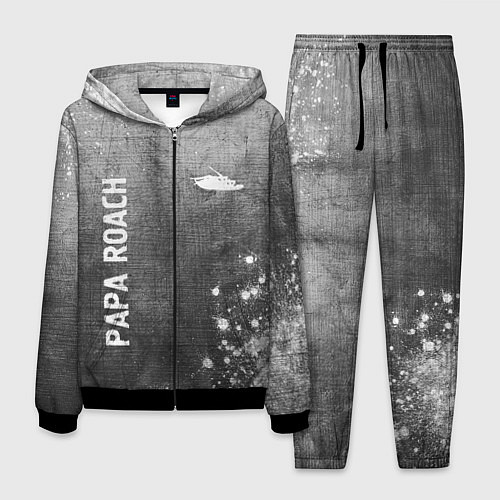 Мужской костюм Papa Roach - grey gradient вертикально / 3D-Черный – фото 1