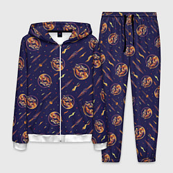 Костюм мужской Mortal Kombat logo pattern, цвет: 3D-белый