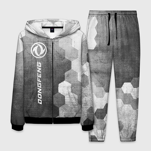 Мужской костюм Dongfeng - grey gradient по-вертикали / 3D-Черный – фото 1