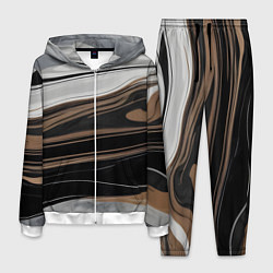 Костюм мужской Движение песка, цвет: 3D-белый