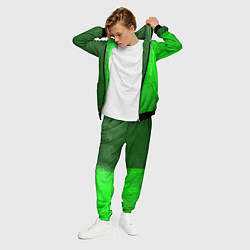 Костюм мужской Subaru - green gradient по-вертикали, цвет: 3D-черный — фото 2