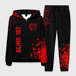 Костюм мужской Blink 182 - red gradient вертикально, цвет: 3D-черный