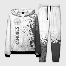 Костюм мужской Ramones - white gradient по-вертикали, цвет: 3D-черный