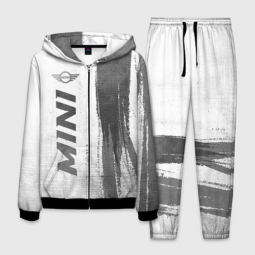 Мужской костюм Mini - white gradient по-вертикали / 3D-Черный – фото 1
