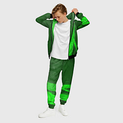 Костюм мужской Saints Row - green gradient по-вертикали, цвет: 3D-черный — фото 2