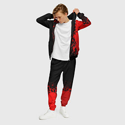 Костюм мужской Red Hot Chili Peppers - red gradient по-вертикали, цвет: 3D-черный — фото 2