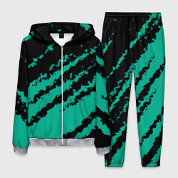 Костюм мужской The color is black and turquoise, цвет: 3D-меланж