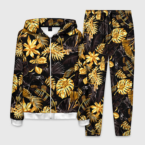 Мужской костюм Золотые тропики / 3D-Белый – фото 1