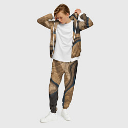 Костюм мужской Песочная абстракция, цвет: 3D-белый — фото 2
