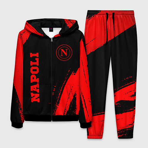 Мужской костюм Napoli - red gradient вертикально / 3D-Черный – фото 1