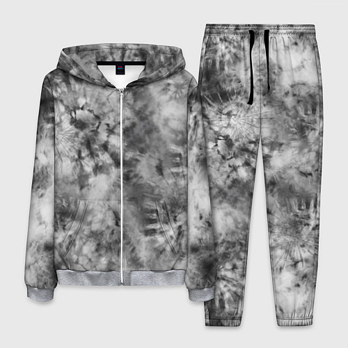 Мужской костюм Серый тай дай - абстракция / 3D-Меланж – фото 1