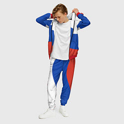 Костюм мужской Флаг России волной, цвет: 3D-красный — фото 2