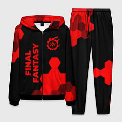 Костюм мужской Final Fantasy - red gradient вертикально, цвет: 3D-черный