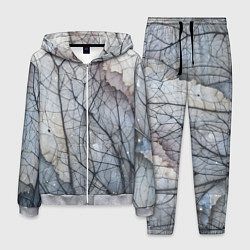 Костюм мужской Прожилки листьев, цвет: 3D-меланж
