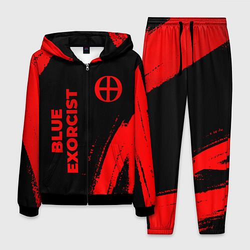 Мужской костюм Blue Exorcist - red gradient вертикально / 3D-Черный – фото 1