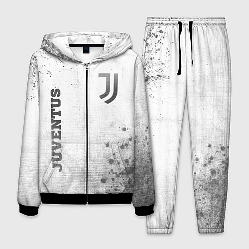 Мужской костюм Juventus - white gradient вертикально / 3D-Черный – фото 1