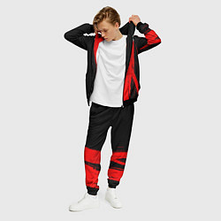 Костюм мужской Manchester City - red gradient по-вертикали, цвет: 3D-черный — фото 2