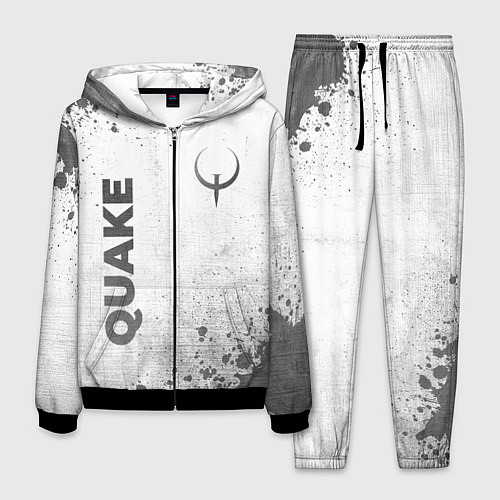 Мужской костюм Quake - white gradient вертикально / 3D-Черный – фото 1