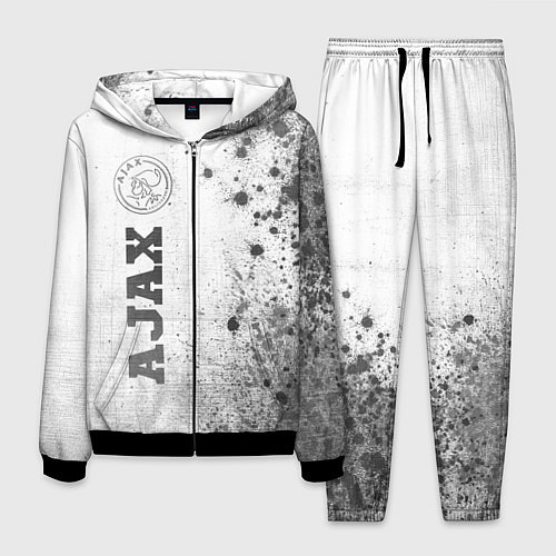 Мужской костюм Ajax - white gradient по-вертикали / 3D-Черный – фото 1