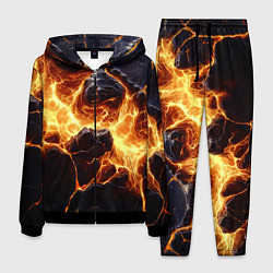 Костюм мужской Золотая лава текстура, цвет: 3D-черный