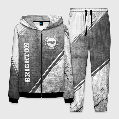 Мужской костюм Brighton - grey gradient вертикально / 3D-Черный – фото 1