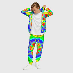 Костюм мужской Неоновая психоделика узор, цвет: 3D-белый — фото 2