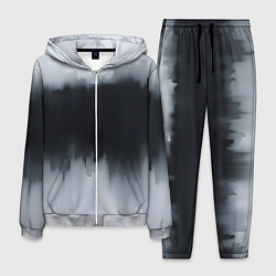 Костюм мужской Разводы черной краски, цвет: 3D-меланж