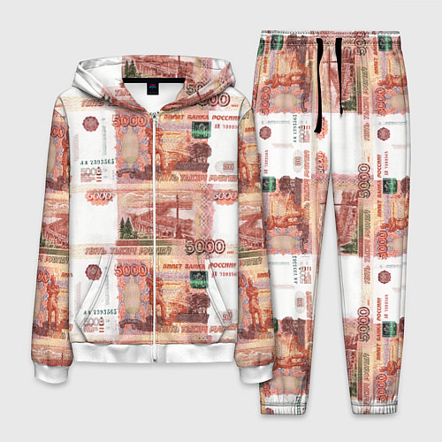 Мужской костюм 5 000 рублей / 3D-Белый – фото 1