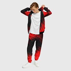 Костюм мужской Peugeot - red gradient вертикально, цвет: 3D-черный — фото 2