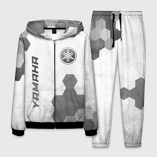 Мужской костюм Yamaha - white gradient вертикально / 3D-Черный – фото 1