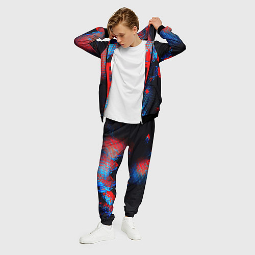 Мужской костюм Doom космическая абстракция / 3D-Черный – фото 3