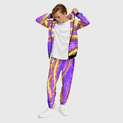 Костюм мужской Блестящая волнистая текстура, цвет: 3D-черный — фото 2