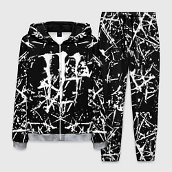 Мужской костюм Monster energy белые штрихи краско