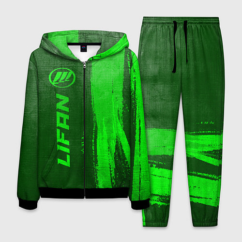 Мужской костюм Lifan - green gradient по-вертикали / 3D-Черный – фото 1