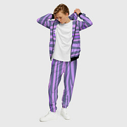 Костюм мужской Лавандовые волны, цвет: 3D-черный — фото 2