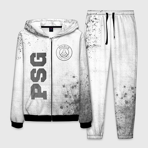 Мужской костюм PSG - white gradient вертикально / 3D-Черный – фото 1