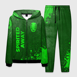 Костюм мужской Spirited Away - green gradient вертикально, цвет: 3D-черный