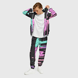 Костюм мужской Стекающая краска текстура, цвет: 3D-меланж — фото 2