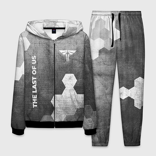 Мужской костюм The Last Of Us - grey gradient вертикально / 3D-Черный – фото 1