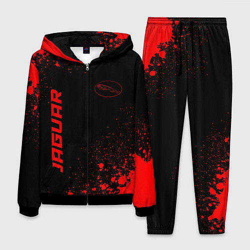 Мужской костюм Jaguar - red gradient вертикально / 3D-Черный – фото 1